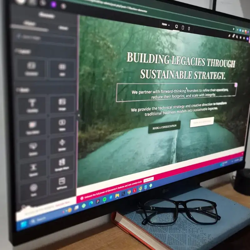 Professional website development using Elementor to create custom, responsive layouts.